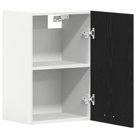 Hangkast zwart eikenkleurig 40x31x60 cm bewerkt hout 5