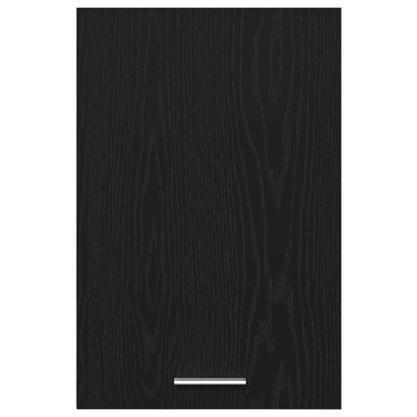 Hangkast zwart eikenkleurig 40x31x60 cm bewerkt hout 6