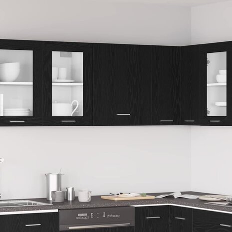 Hangkast Zwart Eiken 50 x 31 x 60 cm Bewerkt hout 1