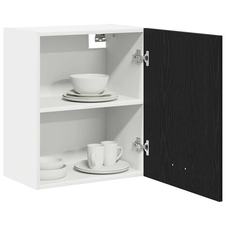 Hangkast Zwart Eiken 50 x 31 x 60 cm Bewerkt hout 3