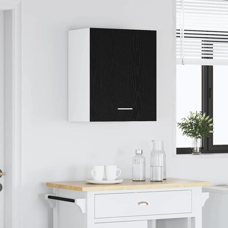Hangkast Zwart Eiken 50 x 31 x 60 cm Bewerkt hout 4
