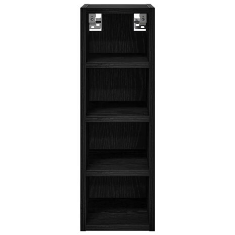 Hangkast Zwart eiken 20 x 29,5 x 60 cm Bewerkt hout 5