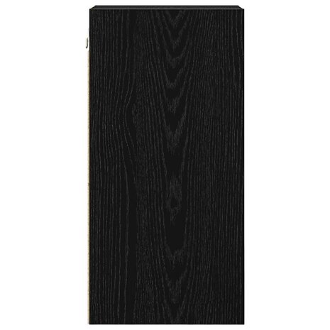 Hangkast Zwart eiken 20 x 29,5 x 60 cm Bewerkt hout 6