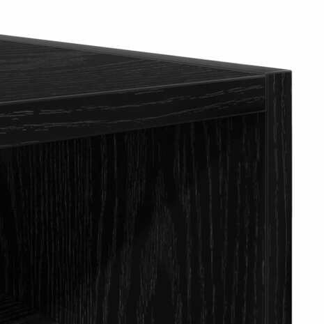 Hangkast Zwart eiken 20 x 29,5 x 60 cm Bewerkt hout 8