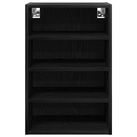 Hangkast Zwart eiken 40 x 29,5 x 60 cm Bewerkt hout 5