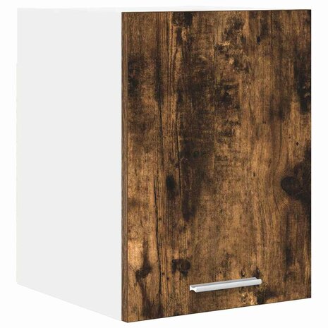 Hangkast Gerookte Eik en Wit 30 x 31 x 40 cm Bewerkt hout 2
