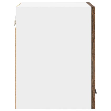 Hangkast Gerookte Eik en Wit 30 x 31 x 40 cm Bewerkt hout 7