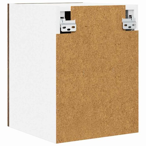 Hangkast Gerookte Eik en Wit 30 x 31 x 40 cm Bewerkt hout 8