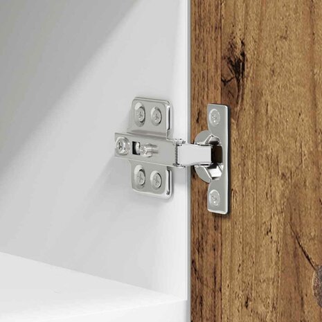 Hangkast Oude Hout en Wit 30 x 31 x 40 cm Bewerkt hout 9
