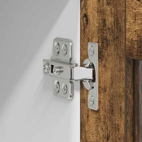 Hangkast Gerookt eiken 40 x 31 x 40 cm Bewerkt hout 9