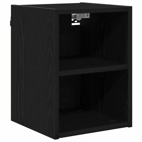 Hangkast Zwart Eiken 30 x 29,5 x 40 cm Bewerkt hout 2