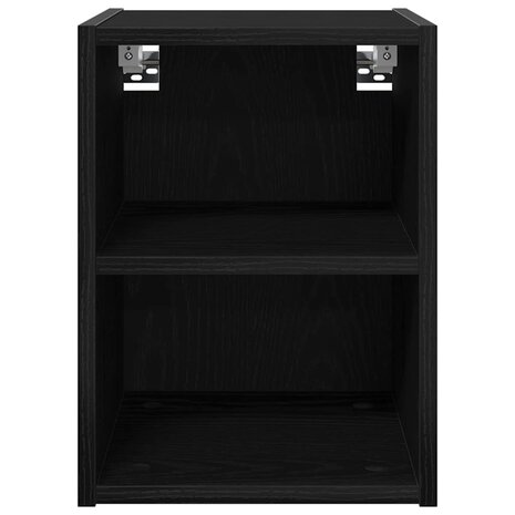Hangkast Zwart Eiken 30 x 29,5 x 40 cm Bewerkt hout 5