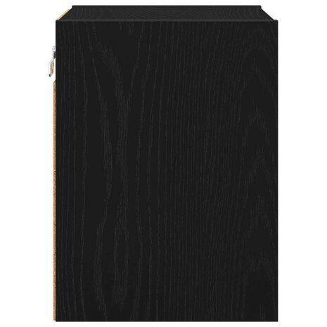 Hangkast Zwart Eiken 30 x 29,5 x 40 cm Bewerkt hout 6