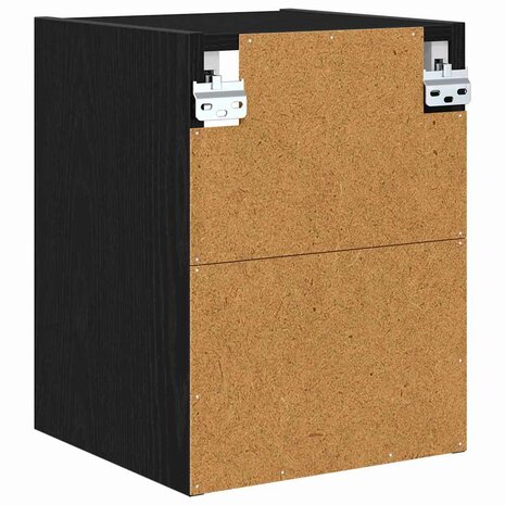 Hangkast Zwart Eiken 30 x 29,5 x 40 cm Bewerkt hout 7