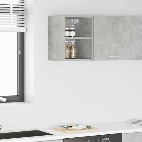 Hangkast Beton Grijs 30 x 29,5 x 40 cm Bewerkt hout 1