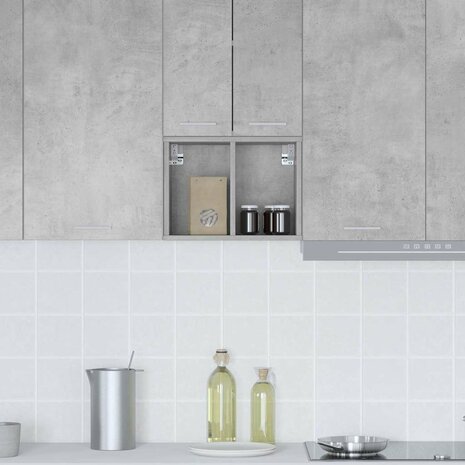 Hangkast Beton Grijs 30 x 29,5 x 40 cm Bewerkt hout 4