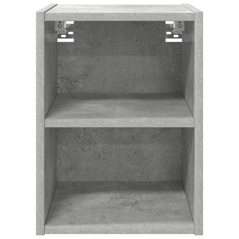 Hangkast Beton Grijs 30 x 29,5 x 40 cm Bewerkt hout 5