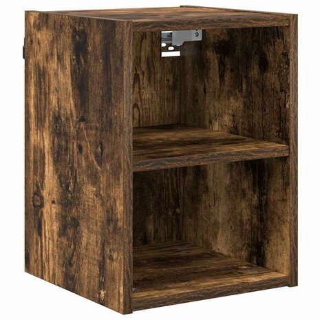 Hangkast Gerookt eiken 30 x 29,5 x 40 cm Bewerkt hout 2