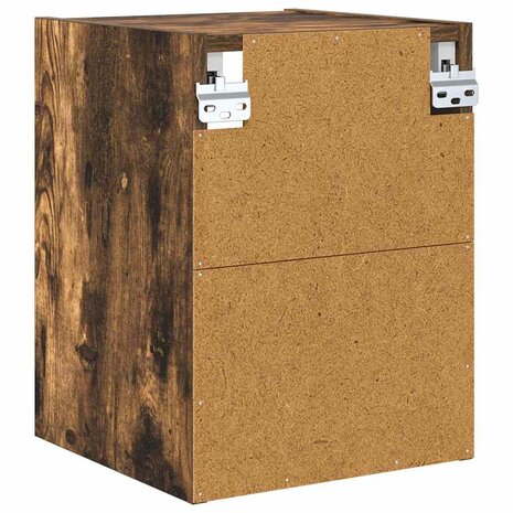 Hangkast Gerookt eiken 30 x 29,5 x 40 cm Bewerkt hout 7
