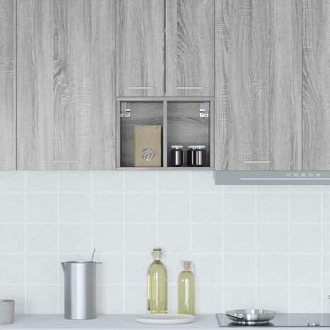 Hangkast Grijs Sonoma 30 x 29,5 x 40 cm Bewerkt hout 4