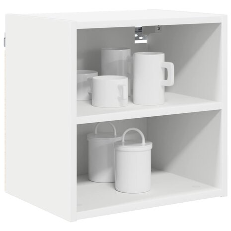Hangkast Wit 40 x 29,5 x 40 cm Bewerkt hout 3