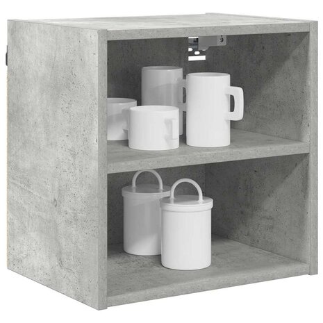 Hangkast Beton Grijs 40 x 29,5 x 40 cm Bewerkt hout 3