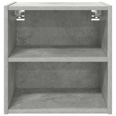 Hangkast Beton Grijs 40 x 29,5 x 40 cm Bewerkt hout 5