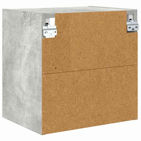 Hangkast Beton Grijs 40 x 29,5 x 40 cm Bewerkt hout 7