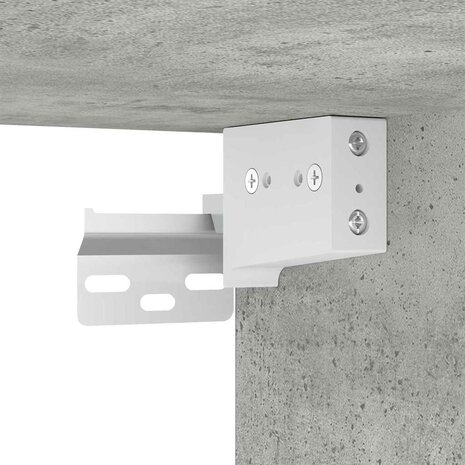 Hangkast Beton Grijs 40 x 29,5 x 40 cm Bewerkt hout 9