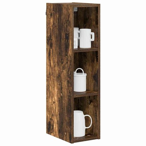 Hangkast Gerookt eiken 20 x 29,5 x 80 cm Bewerkt hout 3