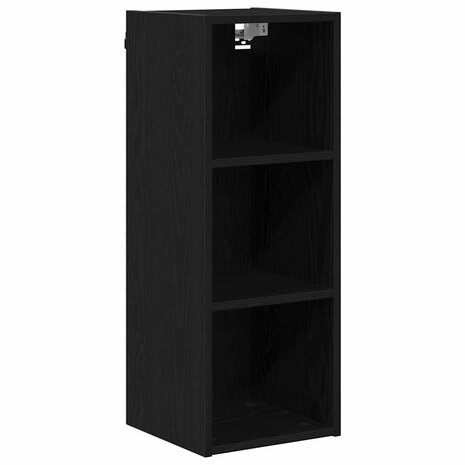 Hangkast Zwart Eiken 30 x 29,5 x 80 cm Bewerkt hout 2
