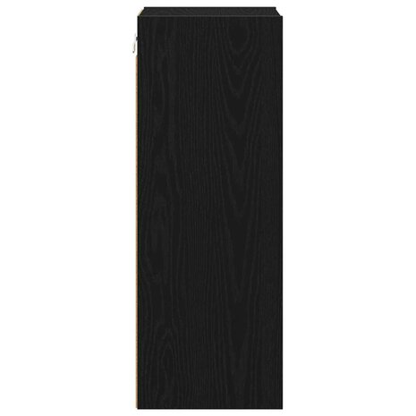Hangkast Zwart Eiken 30 x 29,5 x 80 cm Bewerkt hout 6