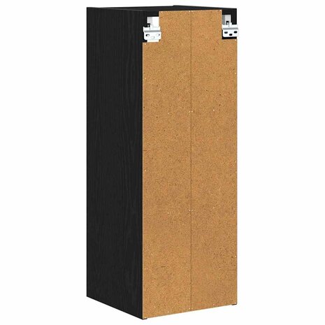 Hangkast Zwart Eiken 30 x 29,5 x 80 cm Bewerkt hout 7