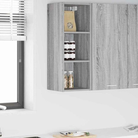 Hangkast Grijs Sonoma 30 x 29,5 x 80 cm Bewerkt hout 1