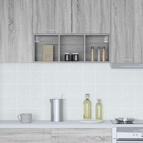 Hangkast Grijs Sonoma 30 x 29,5 x 80 cm Bewerkt hout 4