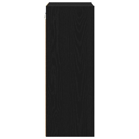 Hangkast Zwart Eiken 40 x 29,5 x 80 cm Bewerkt hout 6