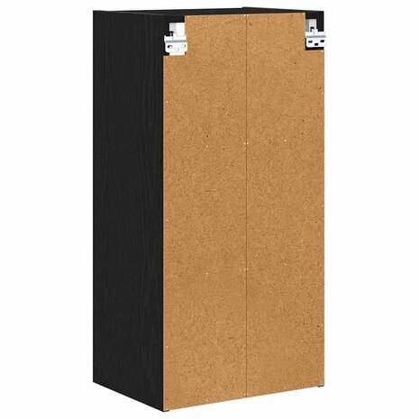 Hangkast Zwart Eiken 40 x 29,5 x 80 cm Bewerkt hout 7