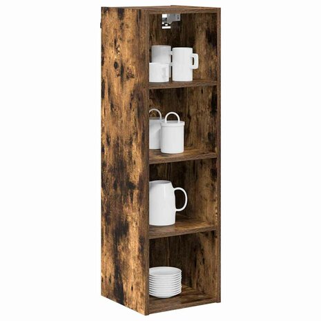 Hangkast Gerookt eiken 30 x 29,5 x 100 cm Bewerkt hout 3