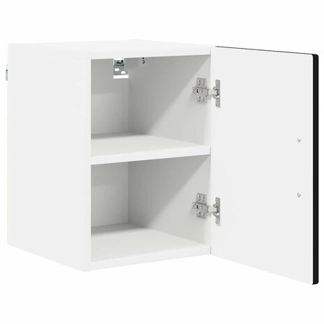Wandkast PORTO Zwart 30 x 31 x 40 cm Bewerkt hout 5