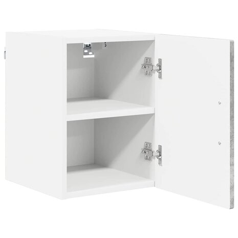 Wandkast PORTO Beton Grijs 30 x 31 x 40 cm Bewerkt hout 5