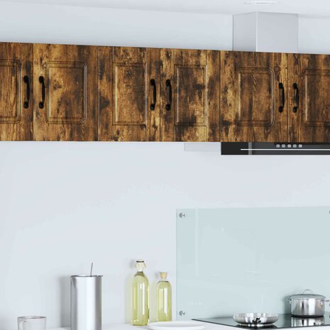 Wandkast PORTO Gerookt eiken 30 x 31 x 40 cm Bewerkt hout 1