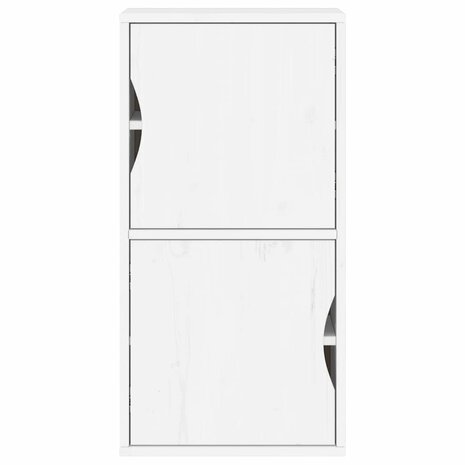 Bijzetkast ODDA 40x24x79 cm massief grenenhout wit 5