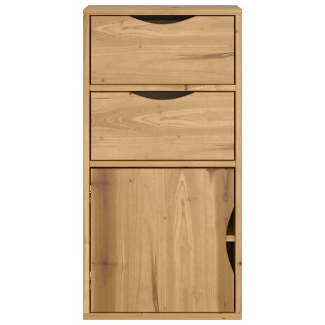 Bijzetkast met lades ODDA 40x24x79 cm massief grenenhout 6