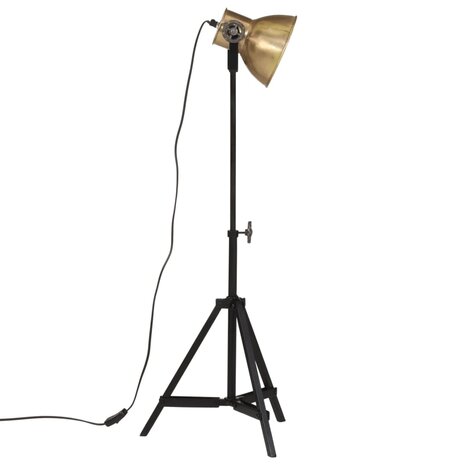 Vloerlamp 25 W E27 35x35x65/95 cm antiek messingkleurig 4