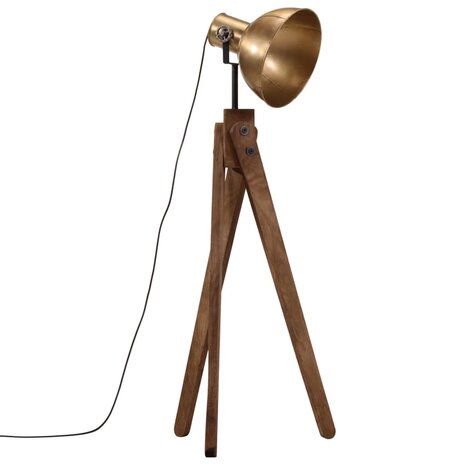 Vloerlamp 25 W E27 45x45x120 cm antiek messingkleurig 2