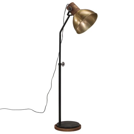 Vloerlamp 25 W E27 30x30x100-150 cm antiek messingkleurig 2