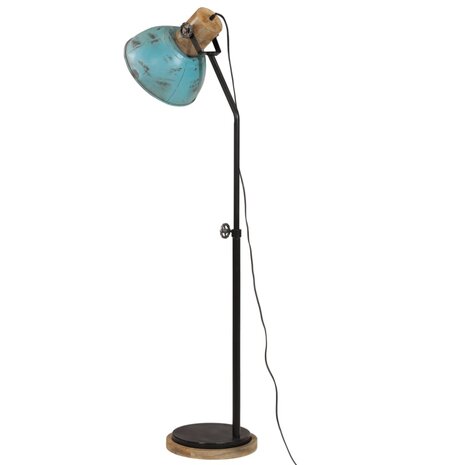 Vloerlamp 25 W E27 30x30x100-150 cm verweerd blauw 5