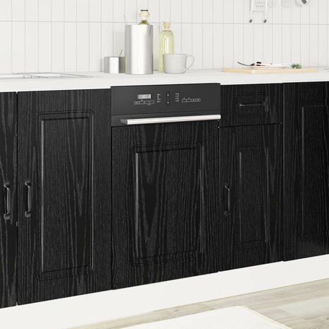 Vaatwasserpaneel Kalmar Zwart Eiken 45 x 1,5 x 57 cm 1