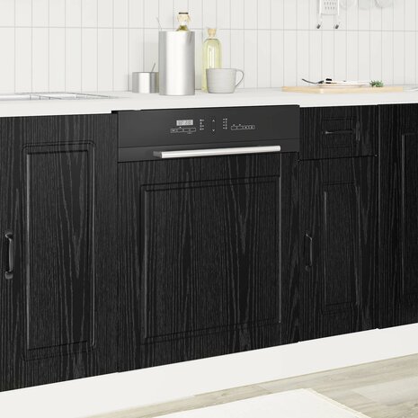 Vaatwasserpaneel PORTO Zwart Eiken 60 x 1,5 x 57 cm 1