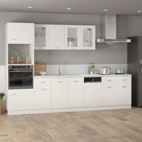 Vaatwasserpaneel Lyon 45x3x67 cm bewerkt hout wit 3